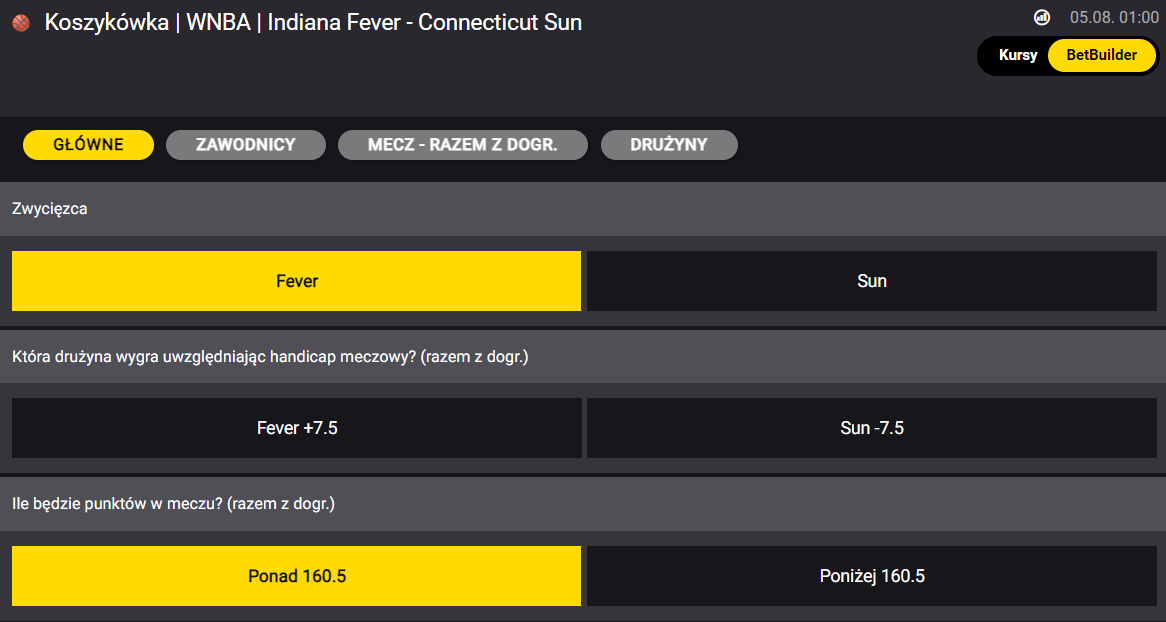 BetBuilder - tworzenie typów na NBA w Fortunie