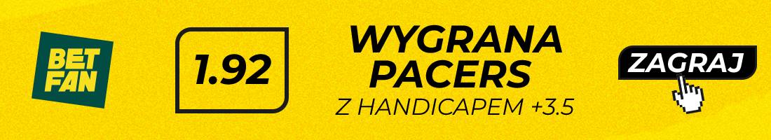 wygrana pacers z handicapem +3.5