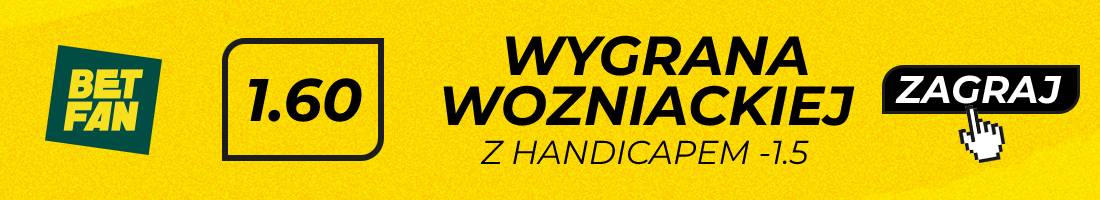 wygrana wozniackiej z handicapem -1.5
