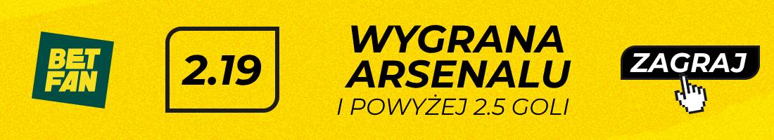 wygrana arsenalu i powyżej 2.5 goli
