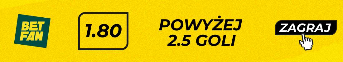 powyżej 2.5 goli