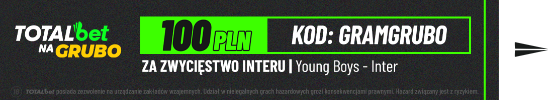 Young Boys Inter promocja bukmacherska baner