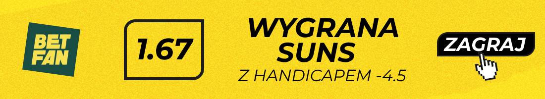 Suns Lakers typy bukmacherskie (wygrana Suns z handicapem -4.5)