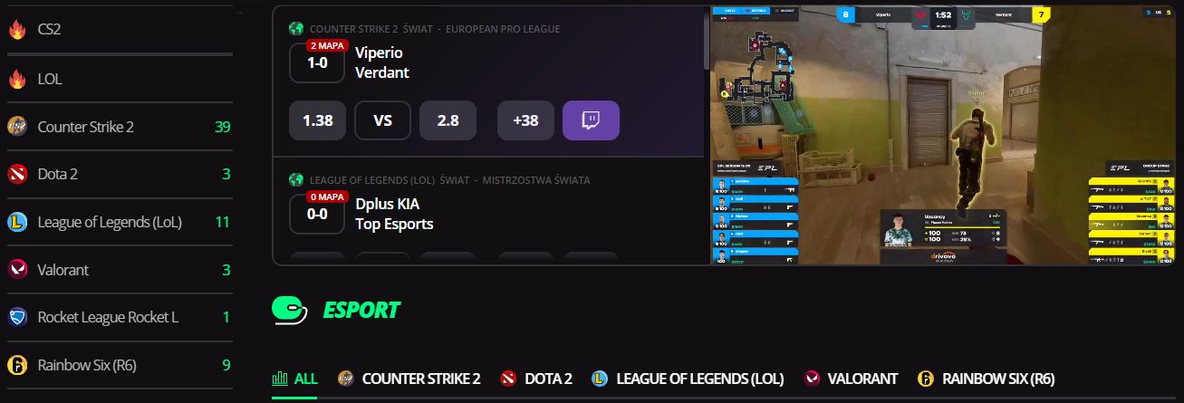 LV BET esport