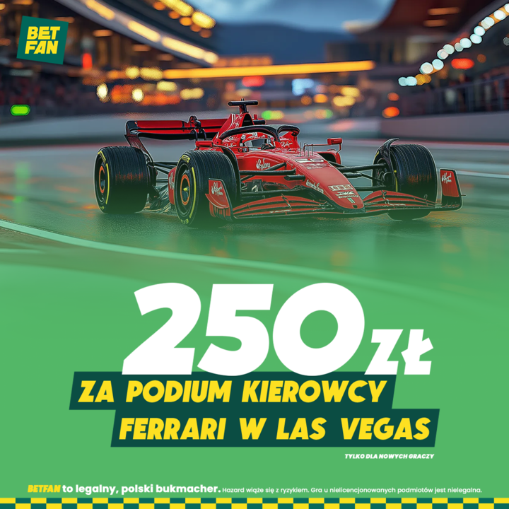 F1 promocja bukmacherska GP Las Vegas