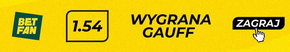 Gauff Zheng typy bukmacherskie (wygrana Gauff)