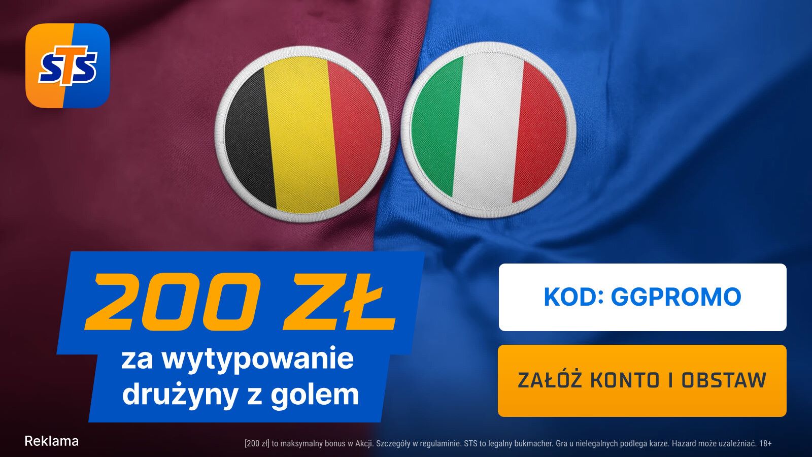 Belgia - Włochy promocja sts