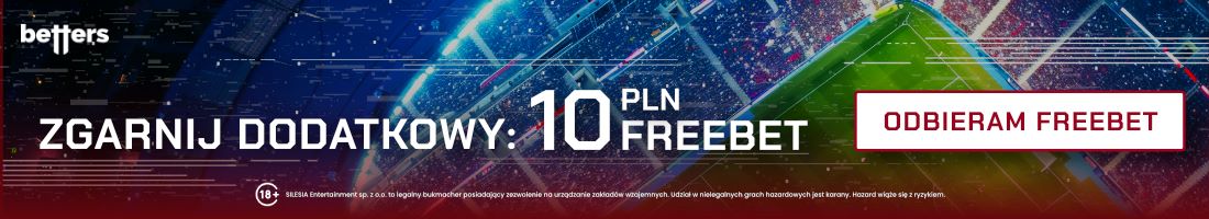 Betters freebet 10 pln baner promocja bukmacherska Manchester United - Bodo/Glimt