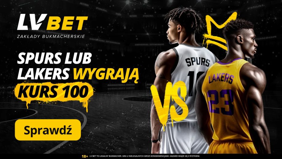 Spurs Lakers promocja LV BET