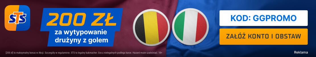 Belgia - Włochy promocja bukmacherska STS banner