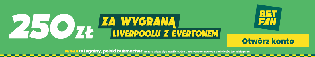 Liverpool Everton baner promocja bukmacherska