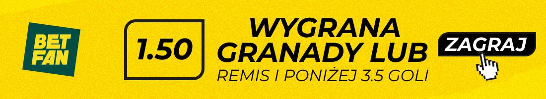 Granada Cartagena typy bukmacherskie (wygrana Granady lub remis i poniżej 3.5 goli)