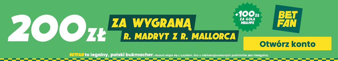 Real Madryt - Mallorca promocja bukmacherska baner