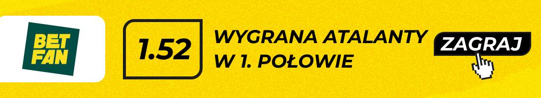 Atalanta wygra 1. połowę