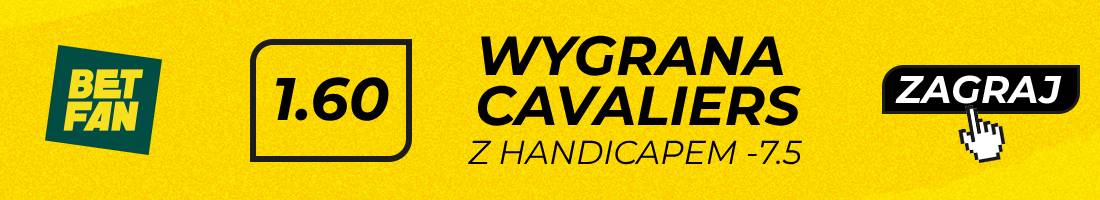 76ers Cavaliers typy bukmacherskie (wygrana Cavaliers z handicapem -7.5)