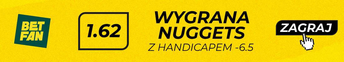 76ers Nuggets typy bukmacherskie (wygrana Nuggets z handicapem -6.5)