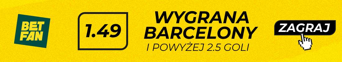 Barcelona Betis typy bukmacherskie (wygrana Barcelony i powyżej 2.5 goli)