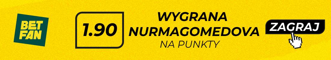 Dvalishvili Nurmagomedov typy bukmacherskie (wygrana Nurmagomedova na punkty)