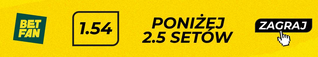 Fritz Hurkacz typy bukmacherskie (poniżej 2.5 setów)