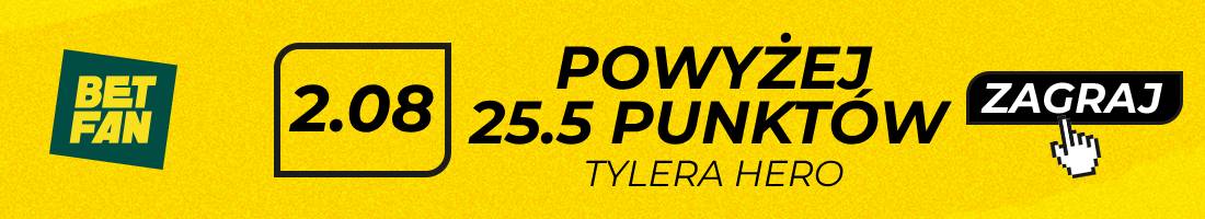 Heat Pelicans typy bukmacherskie (powyżej 25.5 punktów Tylera Hero)