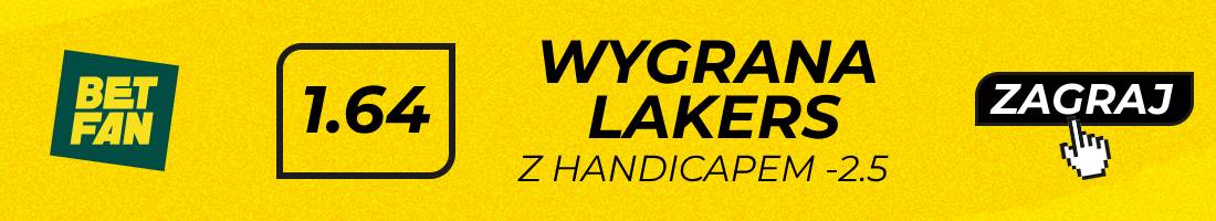 Lakers Heat typy bukmacherskie (wygrana Lakers z handicapem -2.5)