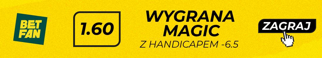 Magic Blazers typy bukmacherskie (wygrana Magic z handicapem -6.5)