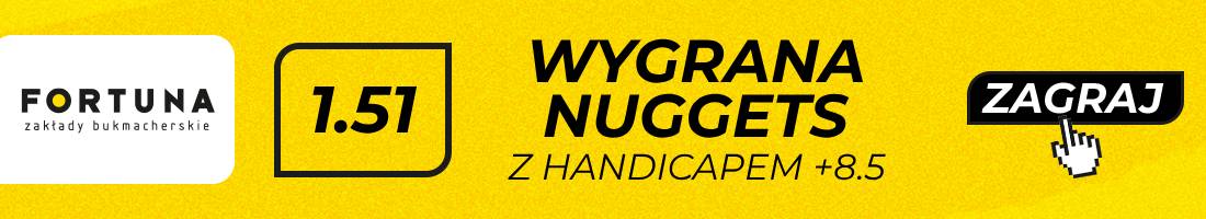 Nuggets Celtics typy bukmacherskie (wygrana Nuggets z handicapem +8.5)
