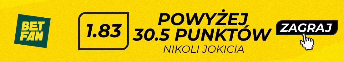 Nuggets Hawks typy bukmacherskie (powyżej 30.5 punktów Nikoli Jokicia)