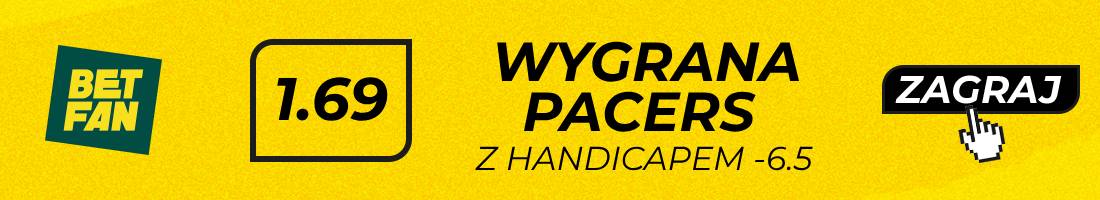 Pacers 76ers typy bukmacherskie (wygrana Pacers z handicapem -6.5)