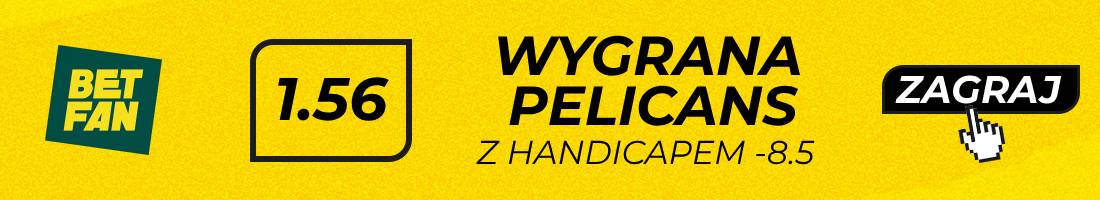 Pelicans Jazz typy bukmacherskie (wygrana Pelicans z handicapem -8.5)
