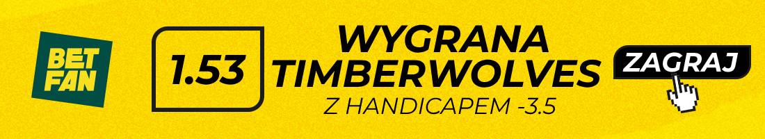 Pistons Timberwolves typy bukmacherskie (wygrana Timberwolves z handicapem -3.5)