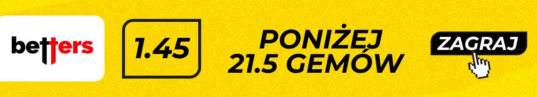 Raducanu Świątek typy bukmacherskie (poniżej 21.5 gemów)