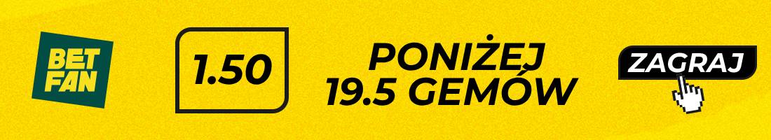 Siniakova Świątek typy bukmacherskie (poniżej 19.5 gemów)