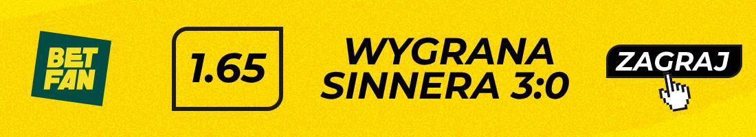 Sinner Shelton typy bukmacherskie (wygrana Sinnera 3:0)