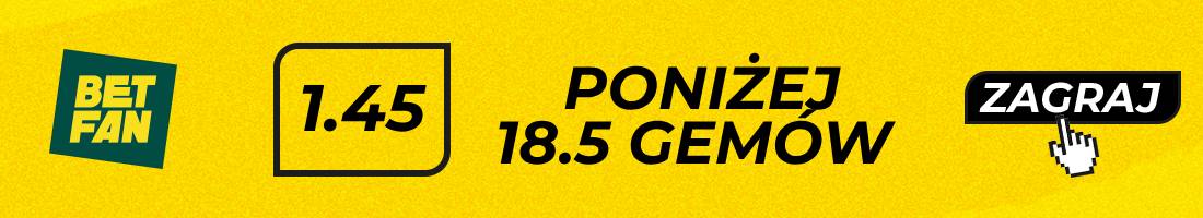 Sramkova Świątek typy bukmacherskie (poniżej 18.5 gemów)