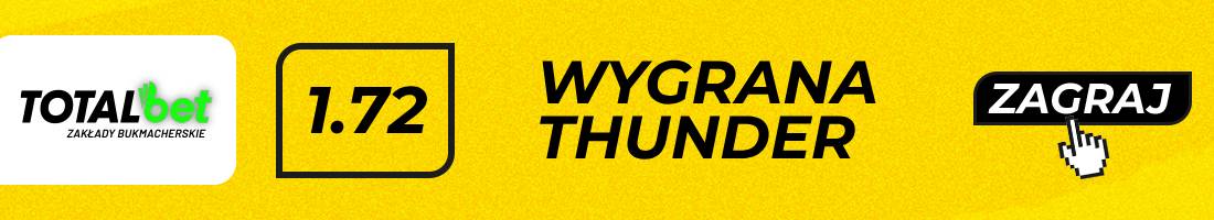 Thunder Cavaliers typy bukmacherskie (wygrana OKC)