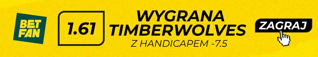 Timberwolves Hawks typy bukmacherskie )wygrana Timberwolves z handicapem -7.5