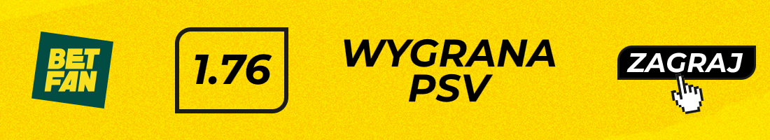 Typy bukmacherskie - Crvena - PSV - wygrana PSV