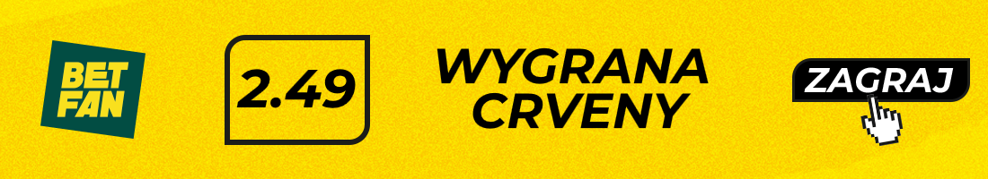 Typy bukmacherskie - Young - Crvena - wygrana Crveny