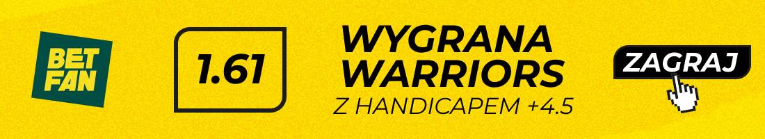 Warriors Suns typy bukmacherskie (wygrana Warriors z handicapem +4.5)