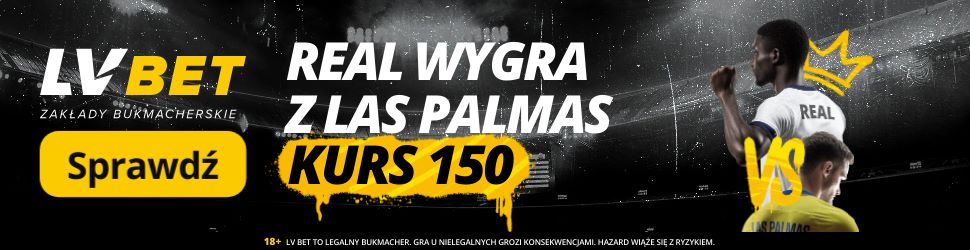Real Madryt Las Palmas promocja bukmacherska baner