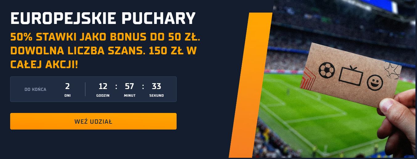 sts promocja bukmacherska na Ligę Mistrzów 21.01