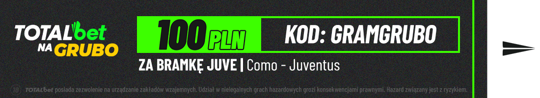 Como - Juventus promocja bukmacherska baner