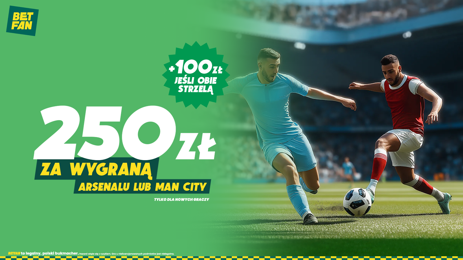 Arsenal Manchester City promocja bukmacherska
