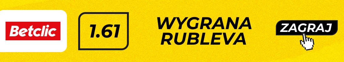 Auger Rublev typy bukmacherskie (wygrana Rubleva)