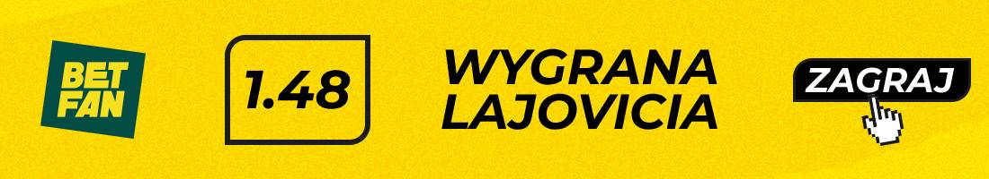 Lajović Dzumhur typy bukmacherskie (wygrana Lajovicia)