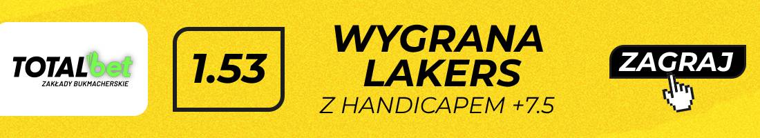 Lakers Clippers typy bukmacherskie (wygrana Lakers z handicapem +7.5)