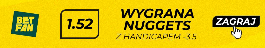 Nuggets Lakers typy bukmacherskie (wygrana Nuggets z handicapem -3.5)