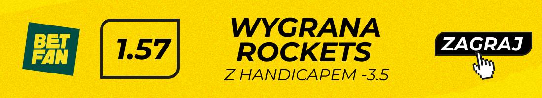 Rockets Suns typy bukmacherskie (wygrana Rockets z handicapem -3.5)