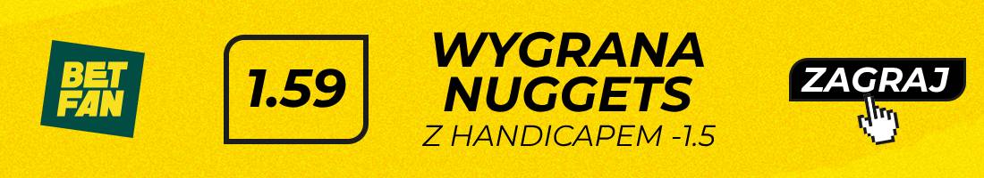 Suns Nuggets typy bukmacherskie (wygrana Nuggets z handicapem -1.5)